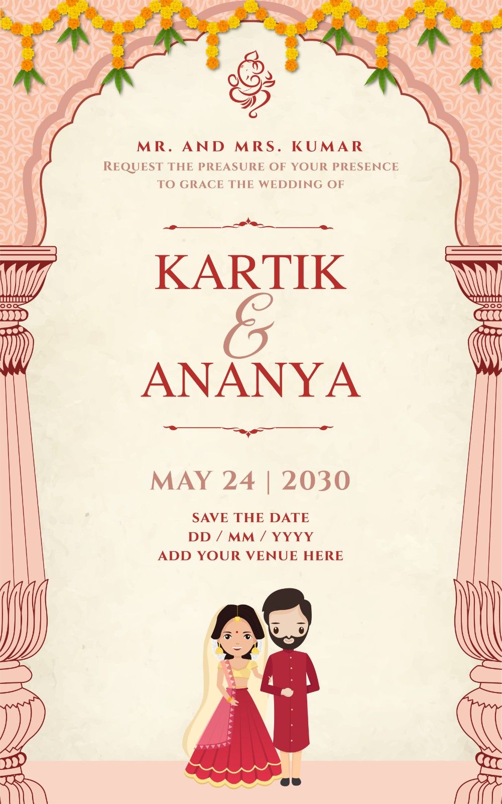 Marriage Cards - Design 05